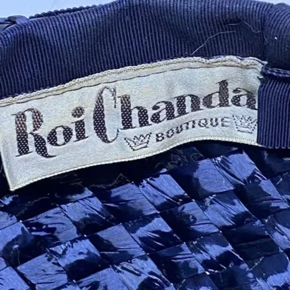 Vintage Roi Chanda Boutique Blue Hat - Picture 8 of 9